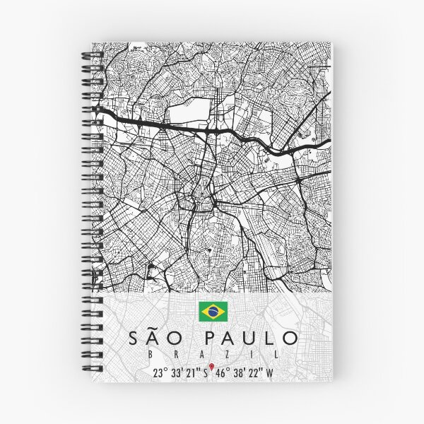 Item preview, SAO PAULO MAP BRAZIL designed and sold by hatimelhag.