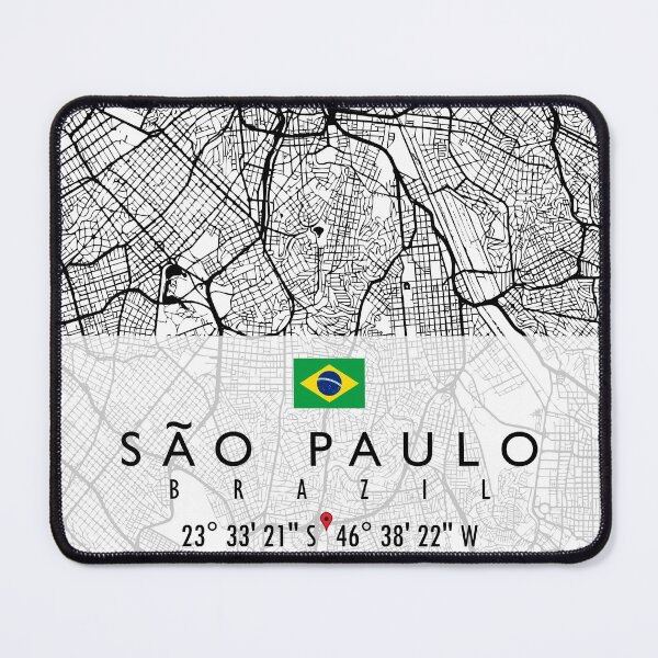 Item preview, SAO PAULO MAP BRAZIL designed and sold by hatimelhag.