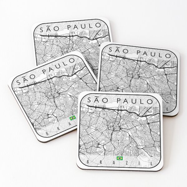 Item preview, SAO PAULO MAP BRAZIL designed and sold by hatimelhag.