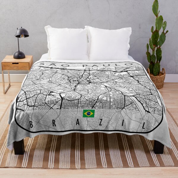 Item preview, SAO PAULO MAP BRAZIL designed and sold by hatimelhag.