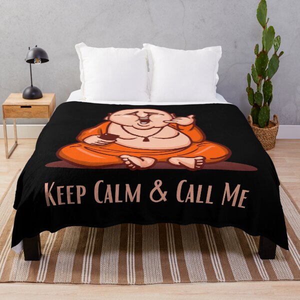 Item preview, Keep Calm & Call Me Funny Laughing Buddha design for buddha lovers. designed and sold by PunMan Army.