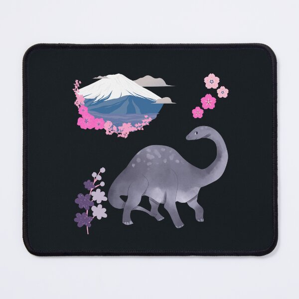 Item preview, Dinosaur And Volcano With Pretty Flowers designed and sold by H3designs.