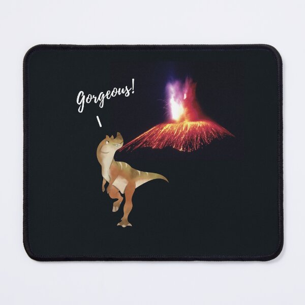 Item preview, Cute Funny Talking Dinosaur And Volcano designed and sold by H3designs.
