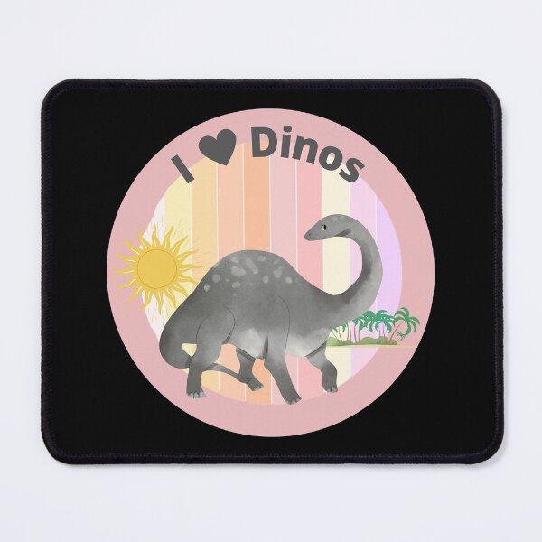 Item preview, I Heart Dinos Cute Pretty Dinosaur And Sun Vector Art designed and sold by H3designs.