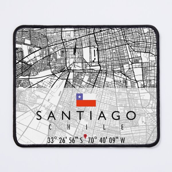 Item preview, SANTIAGO MAP CHILE designed and sold by hatimelhag.