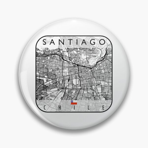 Item preview, SANTIAGO MAP CHILE designed and sold by hatimelhag.