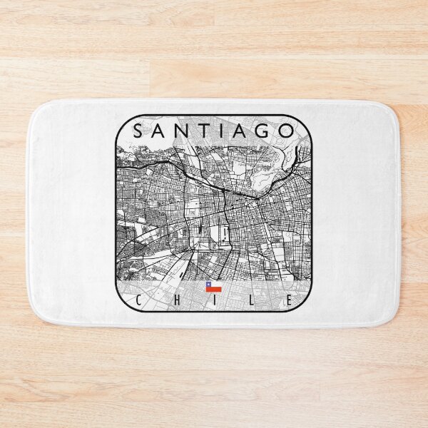 Item preview, SANTIAGO MAP CHILE designed and sold by hatimelhag.