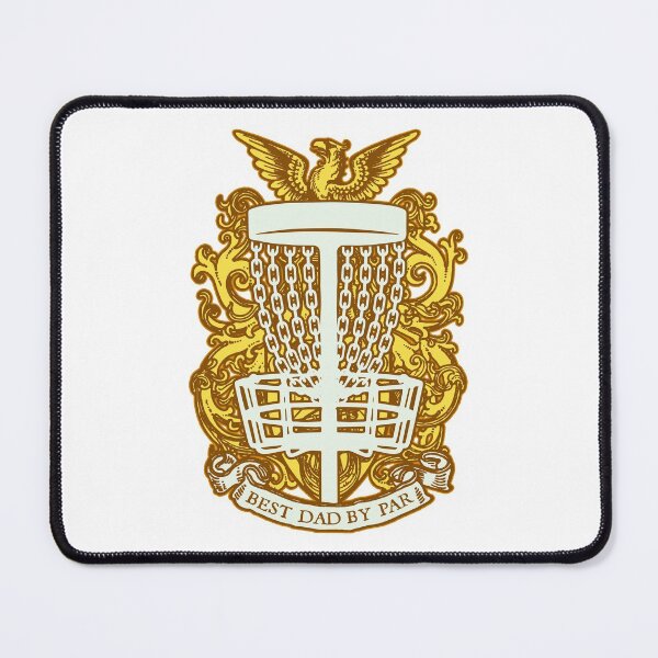Item preview, Best Dad By Par Disc Golf Basket Chains Vintage Coat Of Arms designed and sold by GrandeDuc.
