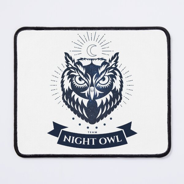 Item preview, Team Night Owl - Night owl - Blue designed and sold by Génération Ecriture.