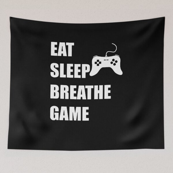 Item preview, Eat Sleep Breathe Game designed and sold by clickmostro.