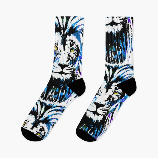 Item preview, Blue Lion Head - Lion Colourful by Tigazprint designed and sold by BigWildKiwi.
