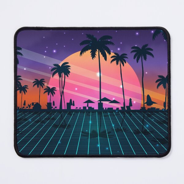 Item preview, Beach Sunset Synthwave designed and sold by MaiZephyr.