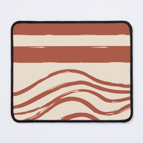 Item preview, Terracotta Abstract Wave Lines designed and sold by MaiZephyr.