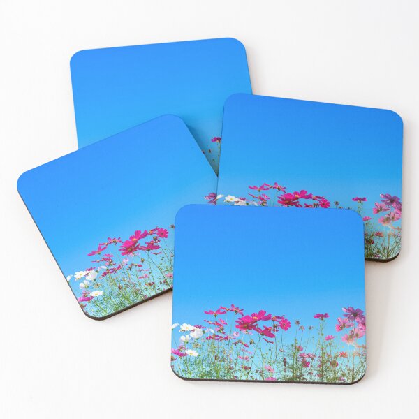 Item preview, Cosmos flowers blue sky designed and sold by Miss Sparkle.