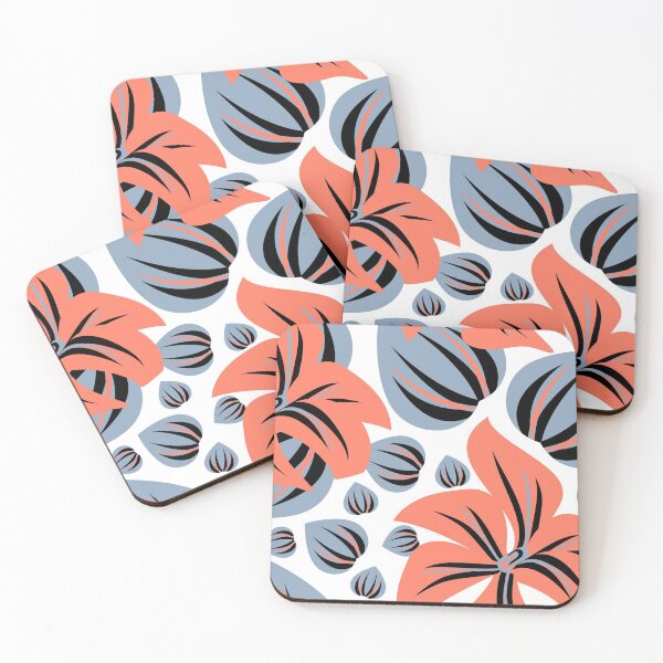 Item preview, Coral Floral Pattern designed and sold by Jewelspride.