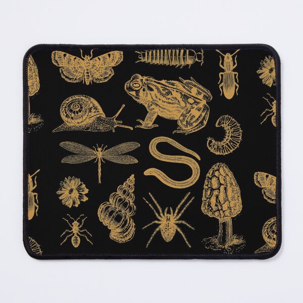 Item preview, Vintage Biology Collage: Frog, Mushroom, Snail, Moth Design for Insect Enthusiasts and Nature Lovers designed and sold by MinistryOfFrogs.
