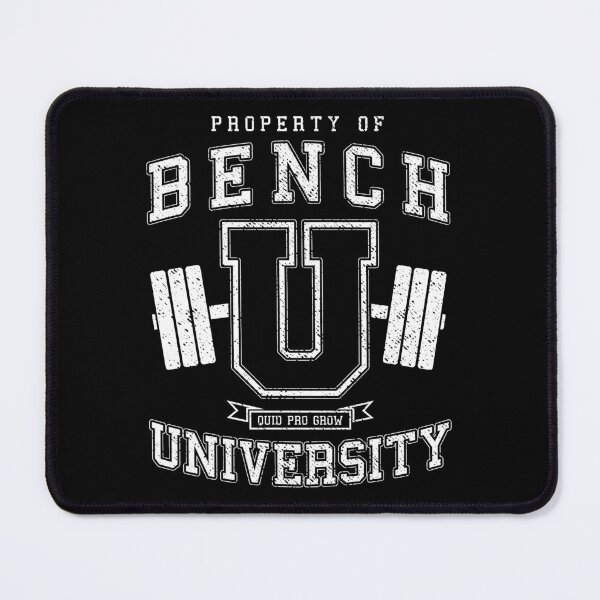Item preview, Bench University Vintage Varsity Fitness Gym Workout designed and sold by GrandeDuc.