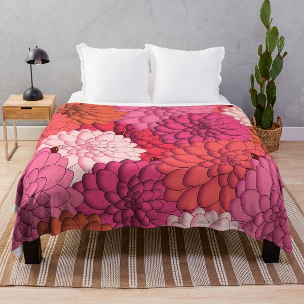 Item preview, Seasons - Summer Dahlias & Grasshoppers designed and sold by PoppyPod.