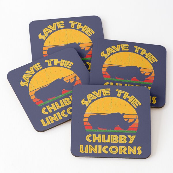 Item preview, Save The Chubby Unicorns Retro Vintage designed and sold by pinkplace.