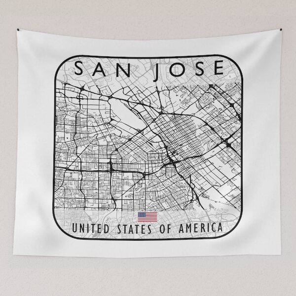 Item preview, SAN JOSE MAP USA designed and sold by hatimelhag.