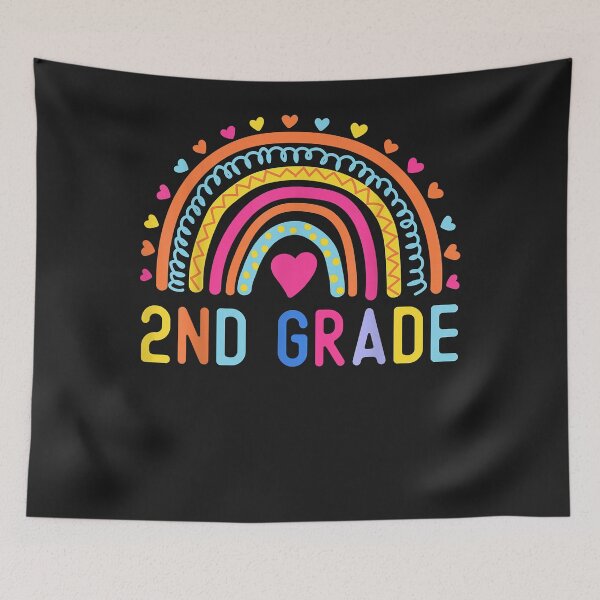 Item preview, 2nd Grade Rainbow Girl Boys Teacher Hello Second Grade Squad T-Shirt designed and sold by GarnettOrtiz.