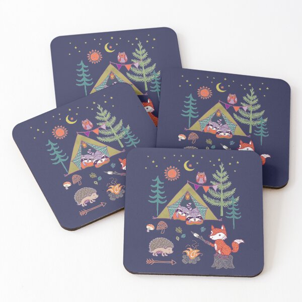 Item preview, Woodland Animals Campout designed and sold by pinkplace.