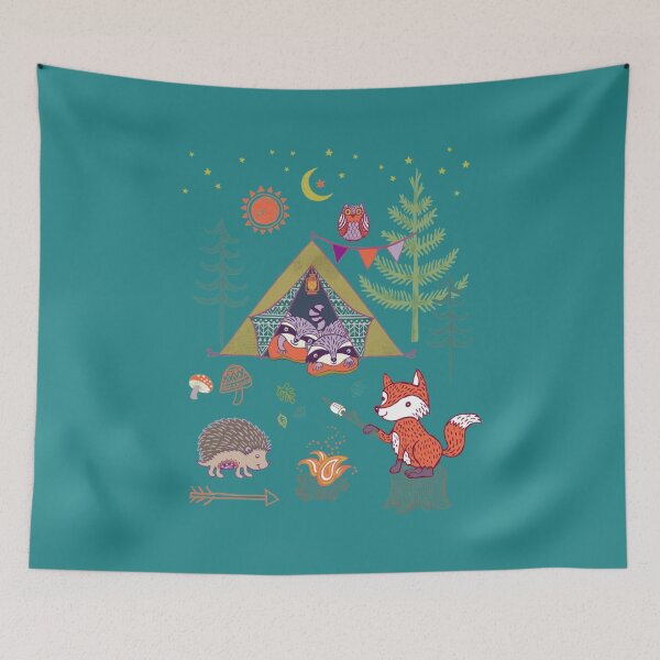 Item preview, Woodland Animals Campout designed and sold by pinkplace.