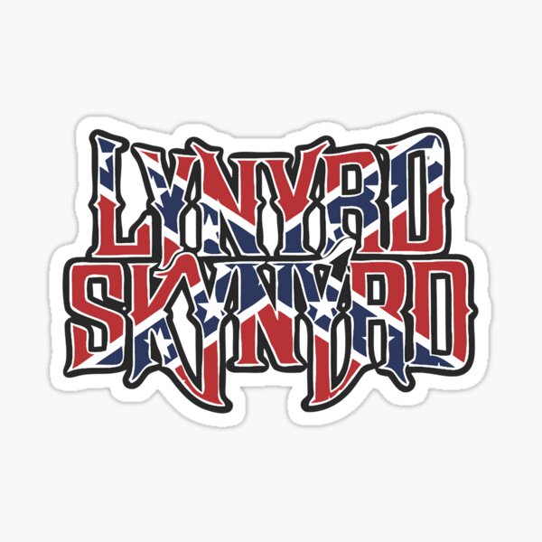 LYNYRD SKYNYRD Large Rub On Vinyl Cut New Sticker/Decal rock music band window 