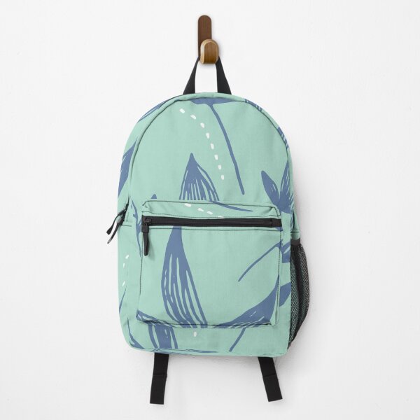 Item preview, Dainty Leaf in Blue and Mint, Nature Design designed and sold by lmcvinco.