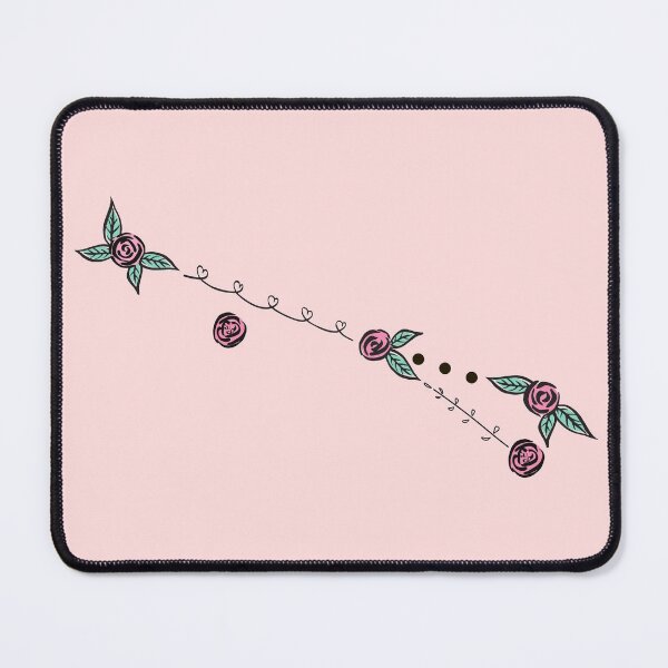Item preview, Sagitta (Arrow) Constellation Roses and Hearts Doodle designed and sold by EndlessDoodles.