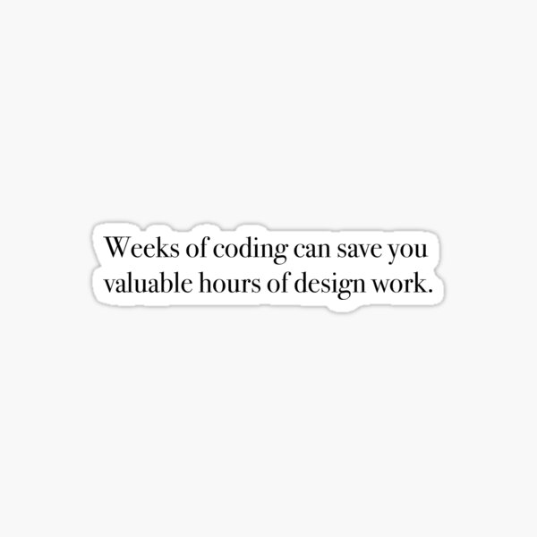 Item preview, Weeks of Coding designed and sold by unixorn.
