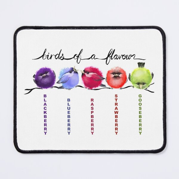 Item preview, Birds of a Flavour - Funny, Cute  Birds Graphic for bird lovers designed and sold by Syddall Susan.