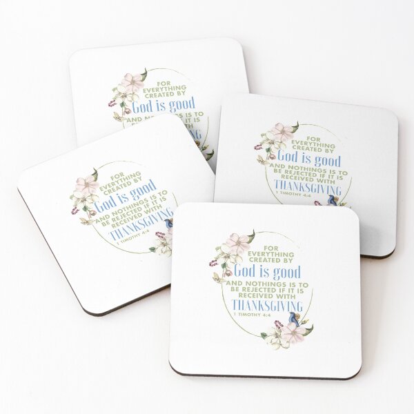 Item preview, 1 Timothy 4:4 Bible Verse designed and sold by garmentoffaith.