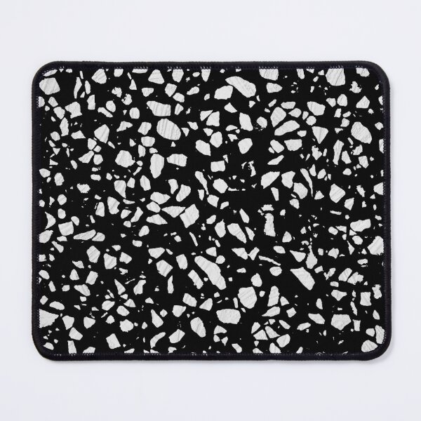 Item preview, Abstract Terrazzo Mosaic Black and White Pattern designed and sold by idovedesign.