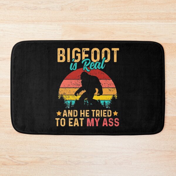 Item preview, Bigfoot Is Real And He Tried To Eat My Ass - Retro Vintage Sunset Bigfoot Design designed and sold by ohmier.