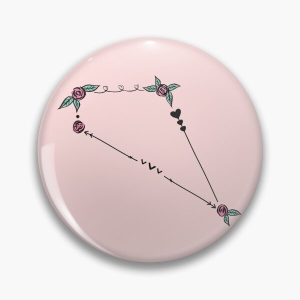Item preview, Sextans Constellation Roses and Hearts Doodle designed and sold by EndlessDoodles.