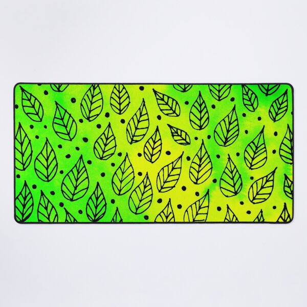 Item preview, Green Leaves Pattern designed and sold by MinArt Illustrations.