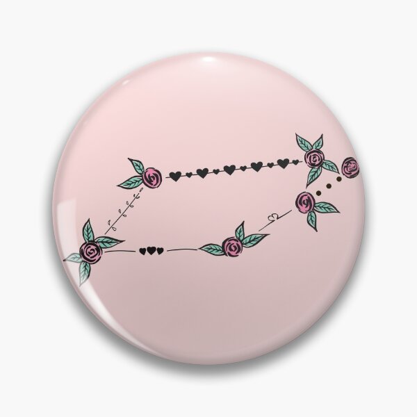 Item preview, Telescopium Constellation Roses and Hearts Doodle designed and sold by EndlessDoodles.