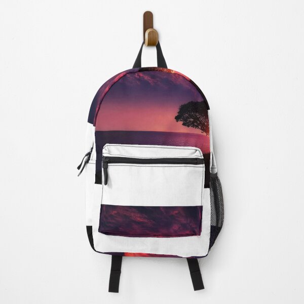 Item preview, Sunset Beautiful View In The Ocean In The Back Of Tree designed and sold by Bromos Merch.