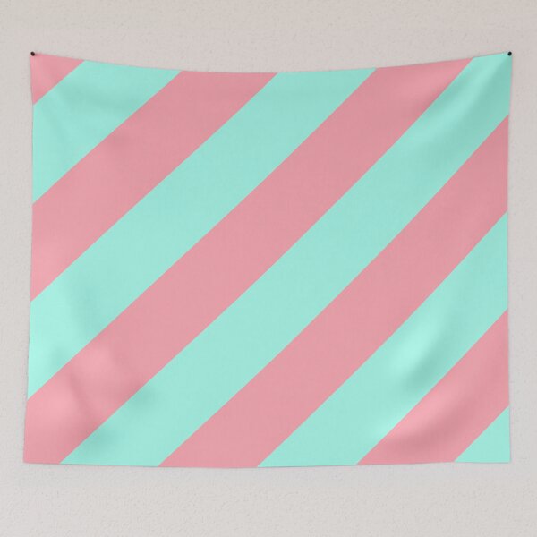 Item preview, Pink and Blue Stripes - Retro designed and sold by NobodysHero.