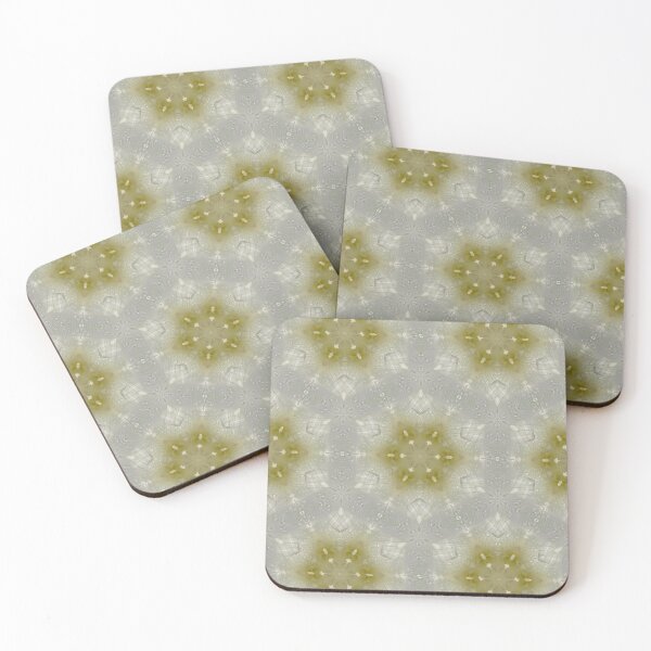 Item preview,   kaleidoscopic  flowers in green and gray. designed and sold by Jonnekesart.