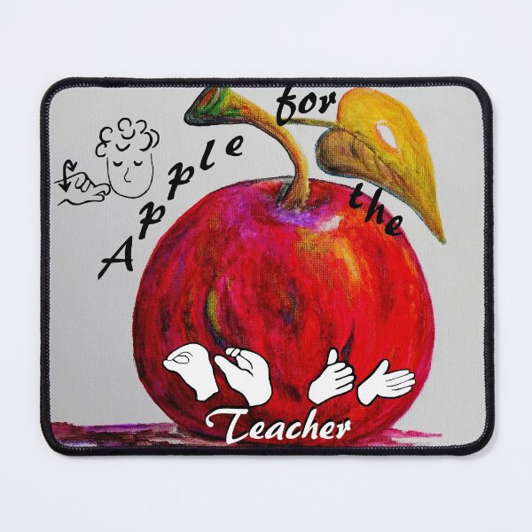 Item preview, ASL Apple for the Teacher designed and sold by EloiseArt.