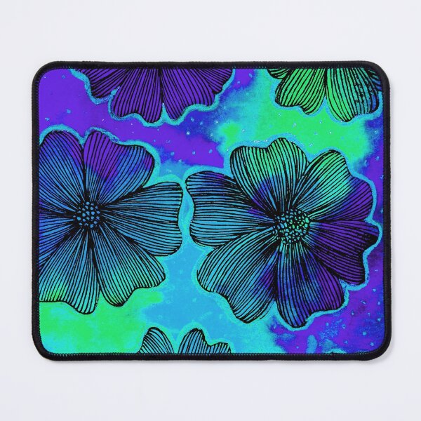 Item preview, Flower Pattern Design - Blue designed and sold by MinArt Illustrations.