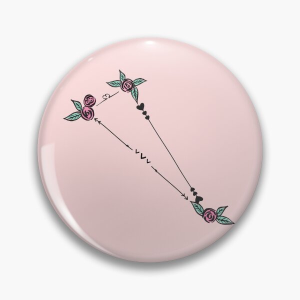 Item preview, Triangulum Constellation Roses and Hearts Doodle designed and sold by EndlessDoodles.