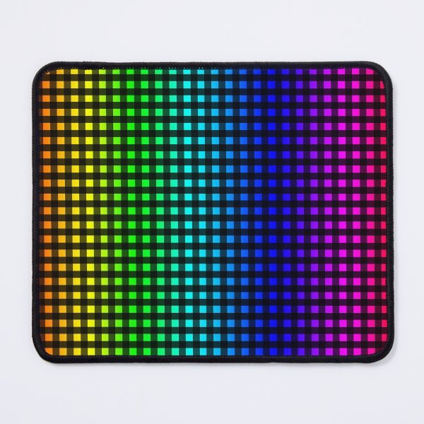 Item preview, Black and Rainbow Gingham Pattern designed and sold by Bumblefuzzies.