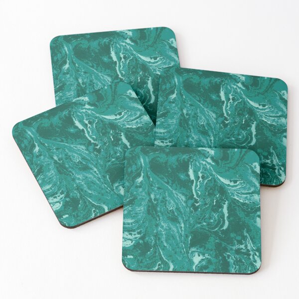 Item preview, Viridian Green Marbled Paper Pattern designed and sold by AndreaChristie.