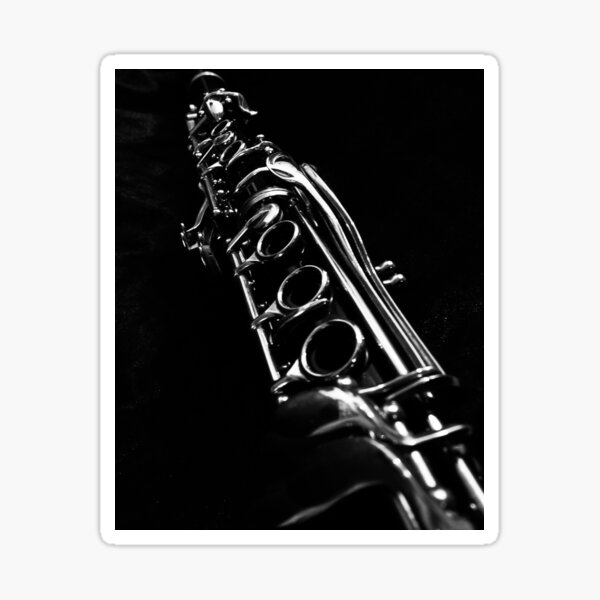 Clarinet Solo in B&W Sticker