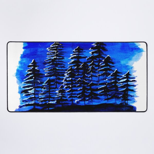 Item preview, Beautiful Blue Landscape Watercolor Art designed and sold by MinArt Illustrations.