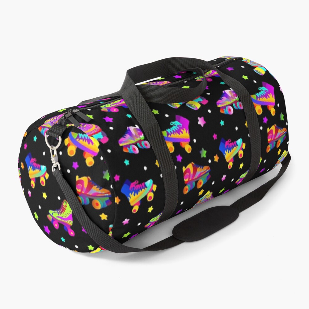 Roller Skates Colorful Pattern Duffle Bag