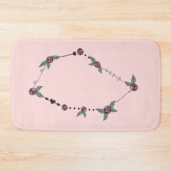Item preview, Vela (velas) Constelación de rosas y corazones Doodle designed and sold by EndlessDoodles.